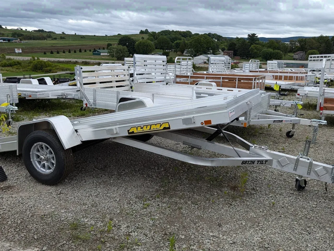 2026 Aluma 5'8" x 12 HD TILT Trailer