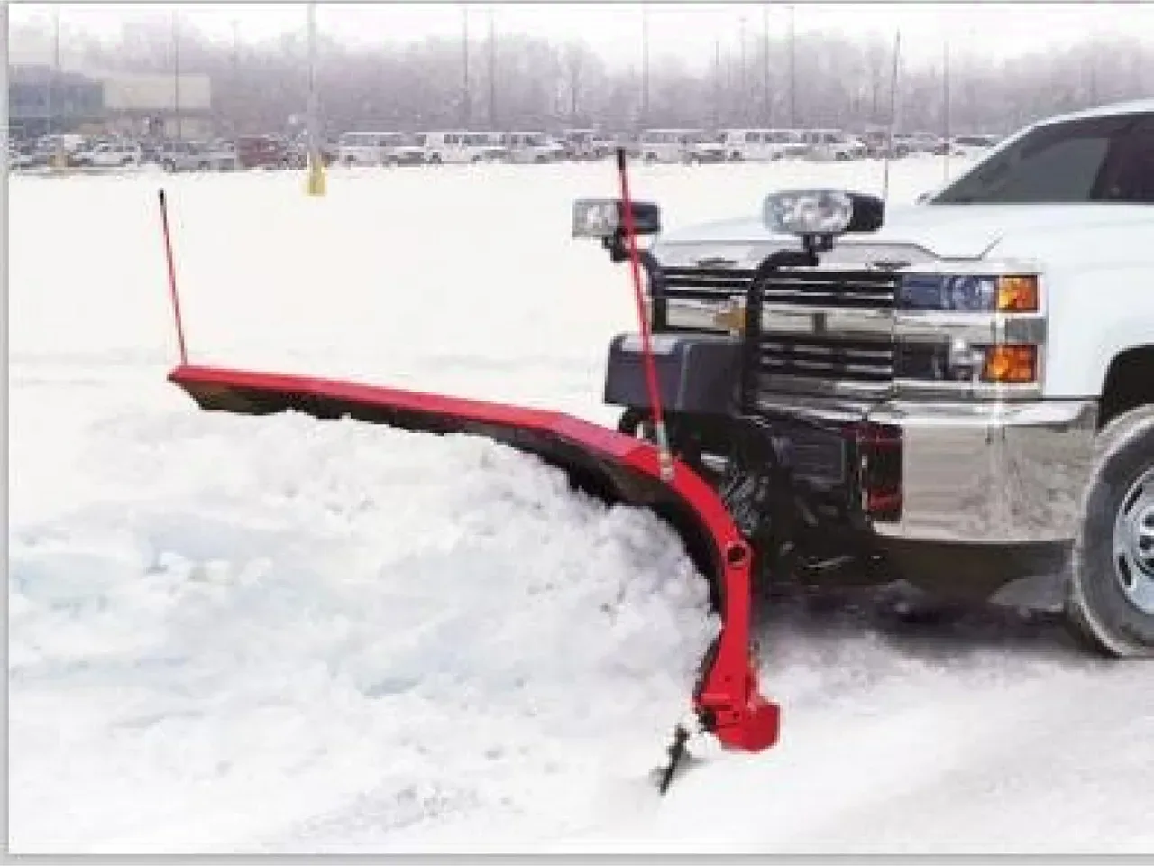 2025 Hiniker 9' HDPE Poly Trip Edge Scoop Plow w/ LED Lights & Wear Plates