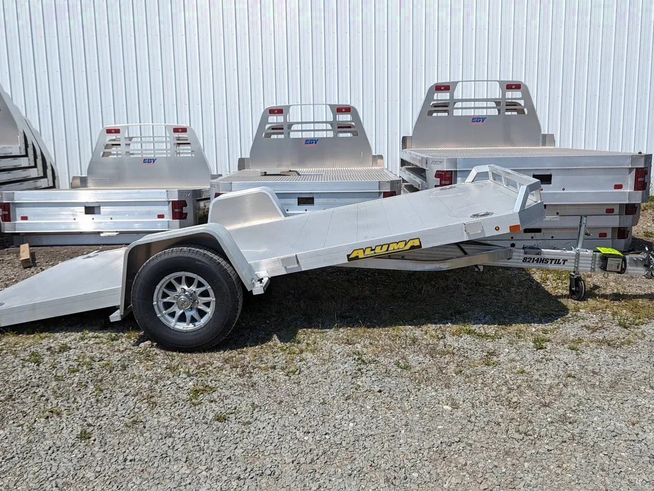 2026 Aluma 6'10" x 14' HD Single Axle Aluminum Tilt Trailer