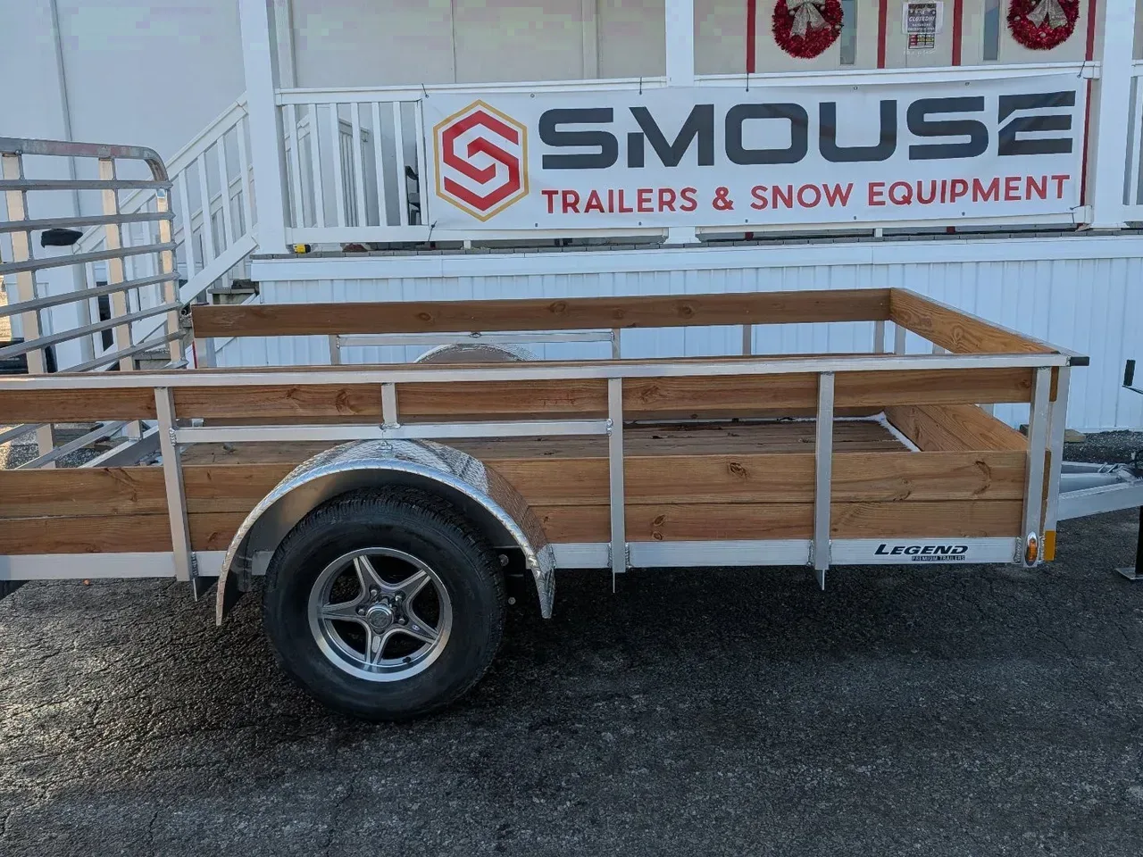 2026 Legend 6x10 Open Aluminum High Wood Side Trailer