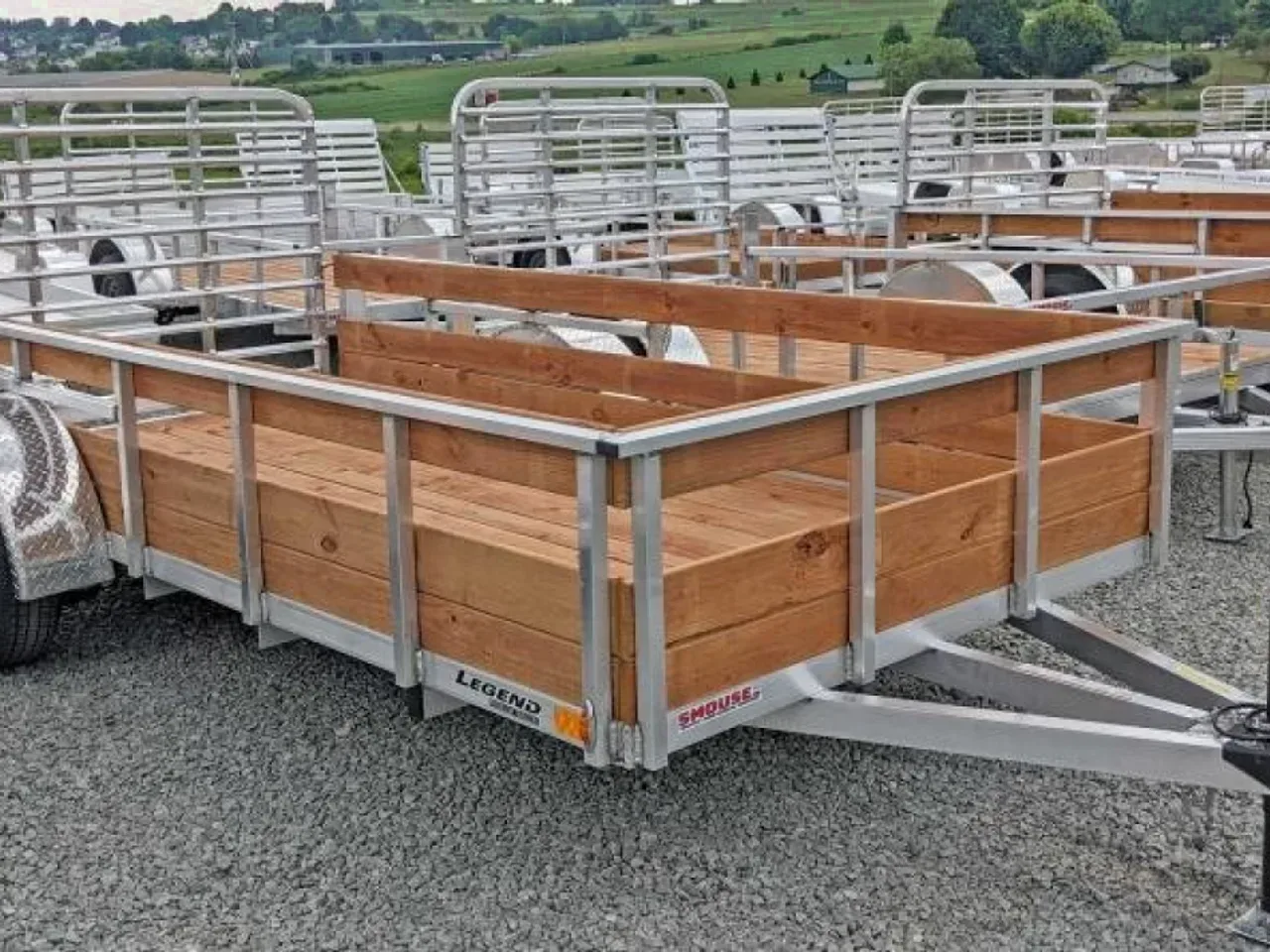 2026 Legend 6x12 Open Aluminum High Wood Side Trailer