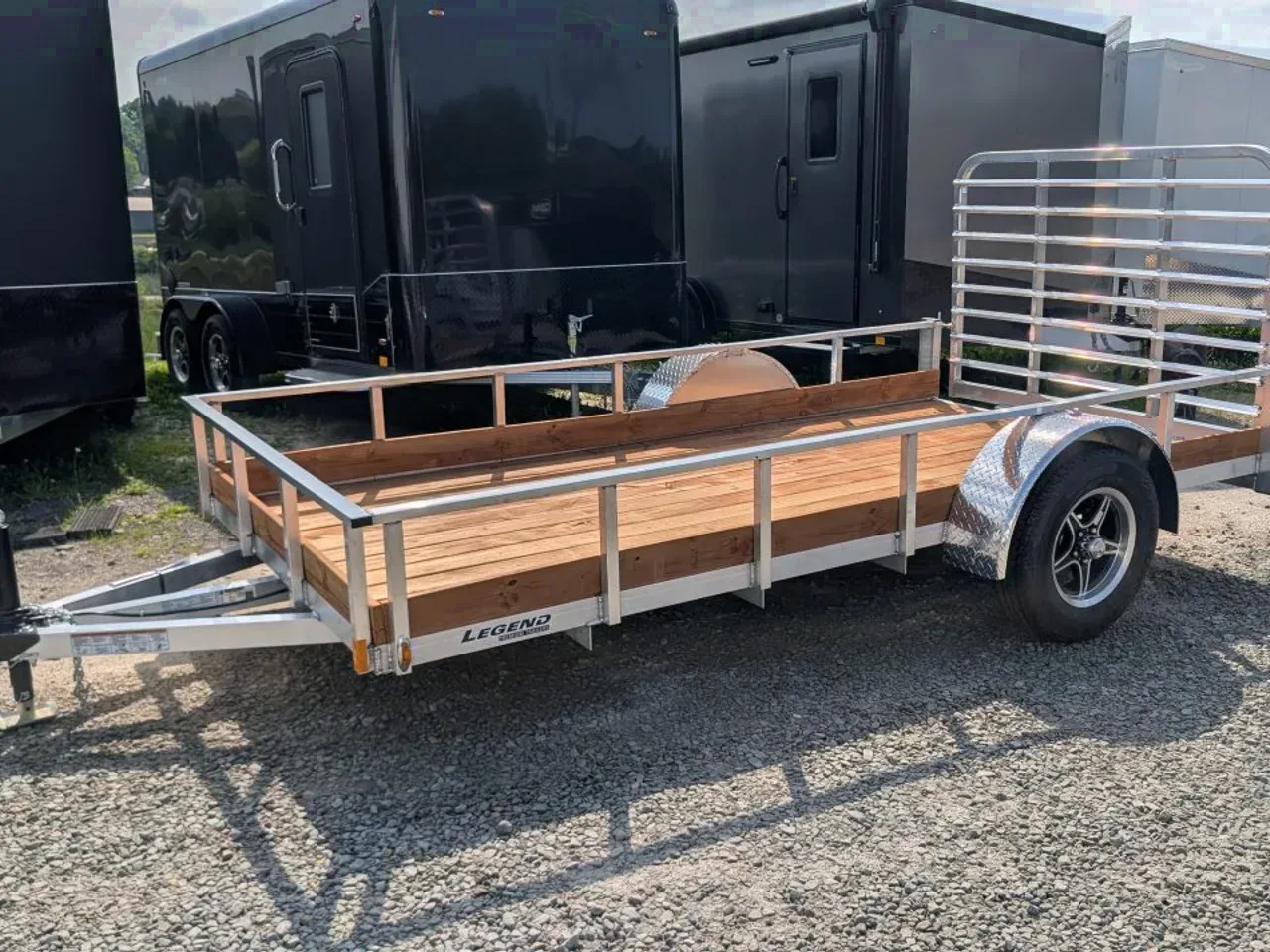 2027 Legend 6x12 Open Aluminum Low Wood Side Trailer