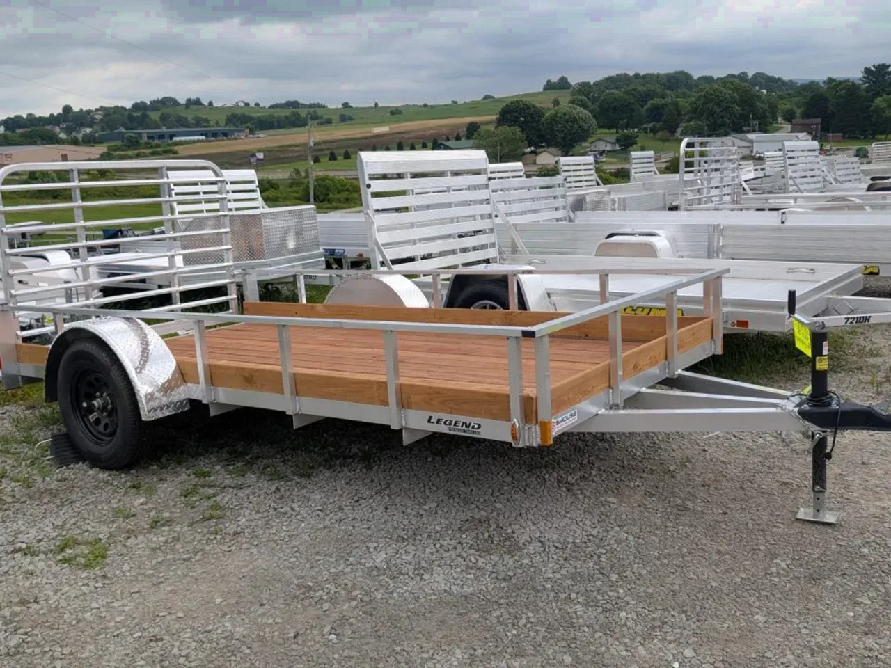 2027 Legend 6x12 Open Aluminum Low Wood Side Trailer