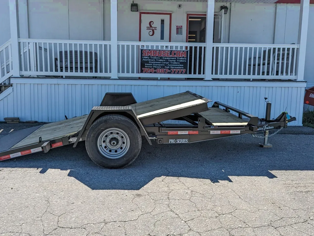 2024 Quality PRO Series 7x14 HD Single Axle Tilt Trailer w/ Adjustable Coupler (PRICE DROP!!)