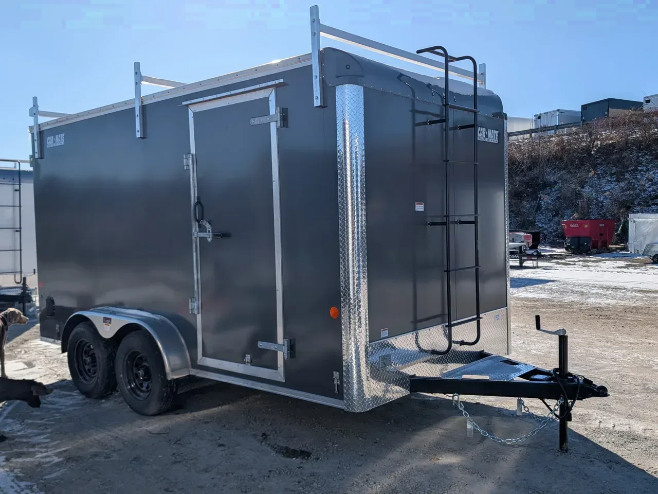 2026 Car Mate 7x14 HD Custom Contractor Trailer w/ Ramp Door