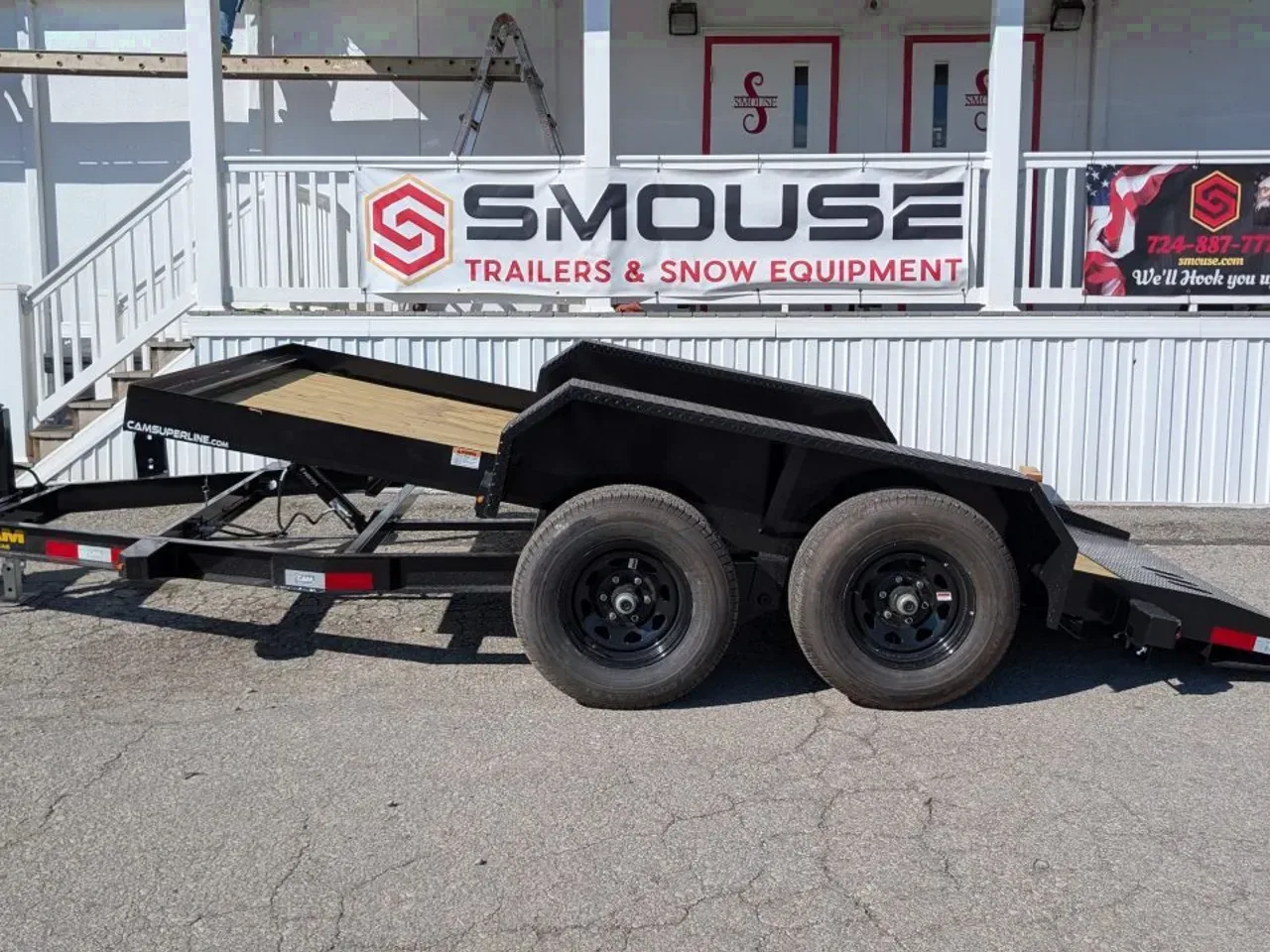 2026 CAM SUPERLINE 7x14 Tandem Axle Lo Pro Tilt Trailer