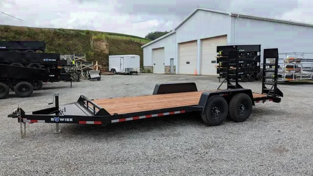 2025 B-Wise 7x16 HD Equipment Hauler with Ladder Ramps