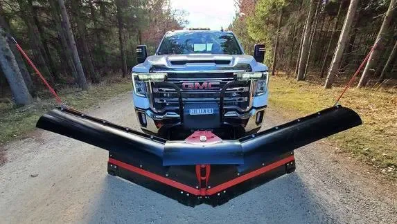 2025 Hiniker 8.5' Torsion Trip Poly V-Plow with LED Lights