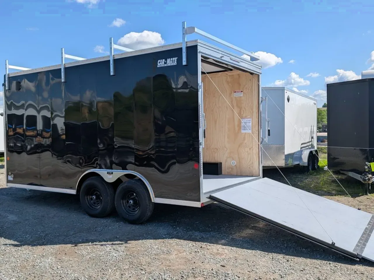 2026 Car Mate 8x16 HD Custom Contractor Trailer w/ RAMP DOOR (9990# GVW)