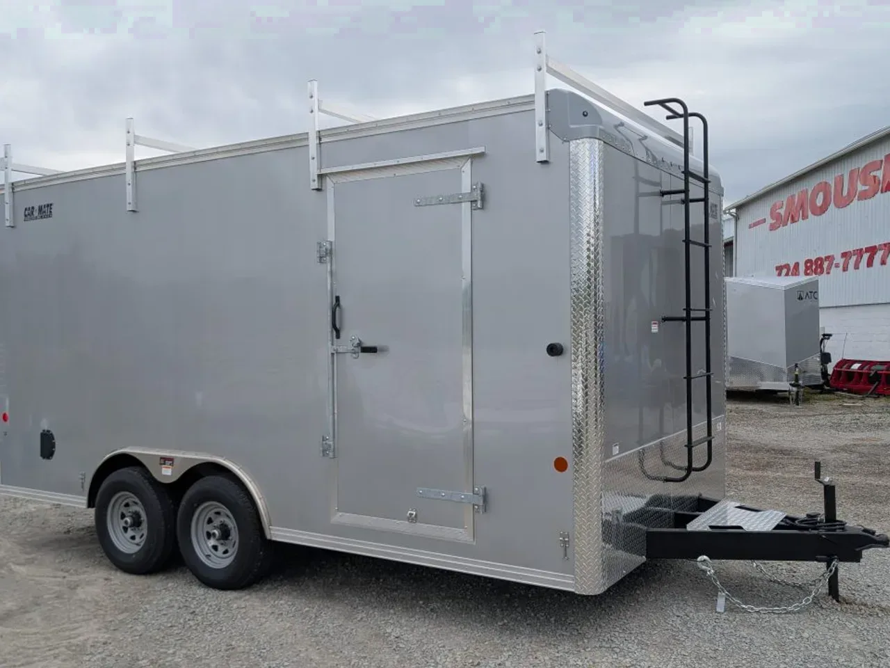 2026 Car Mate 8x16 HD Custom Contractor Trailer w/ Barn Doors (9990# GVW)