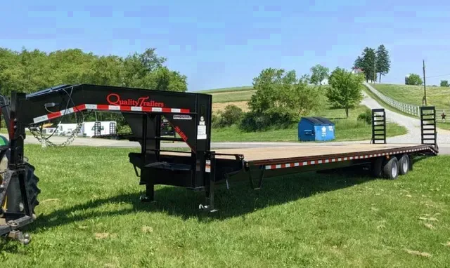 2025 Quality 8x40 HD PRO Deckover Gooseneck Trailer w/ Pop Up Dove Tail - Make an Offer