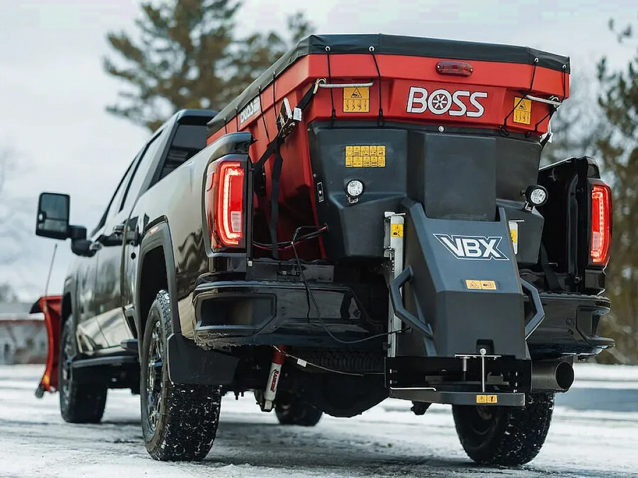 2026 BOSS (VBX8000+) 2 cu yd Poly Hopper Spreader w/ Auger