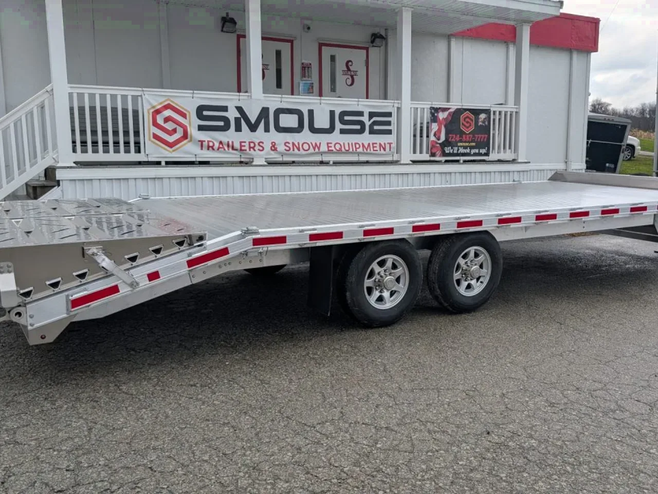 2026 EBY 24'6" ALL ALUMINUM Deckover Tagalong w/ 50/50 Fold Flat or Stand Up Wedge Ramps
