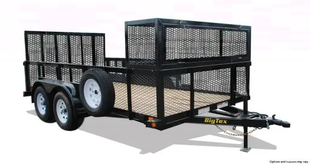 14ft Landscape Trailer w/Wood Decking