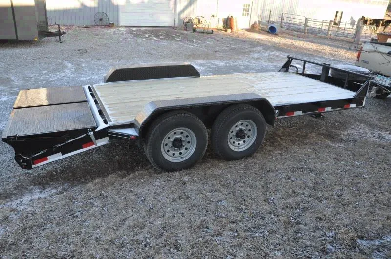 16ft Open Equipment Trailer-Wood Deck