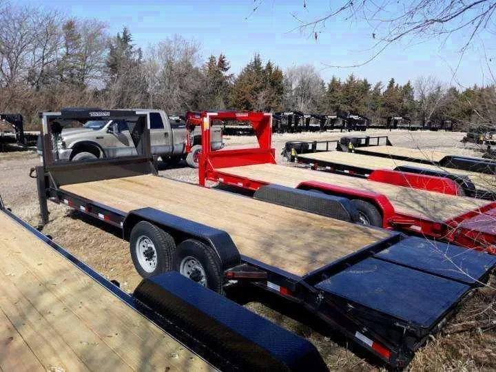 20ft Equipment Trailer w/Fold Over Ramps