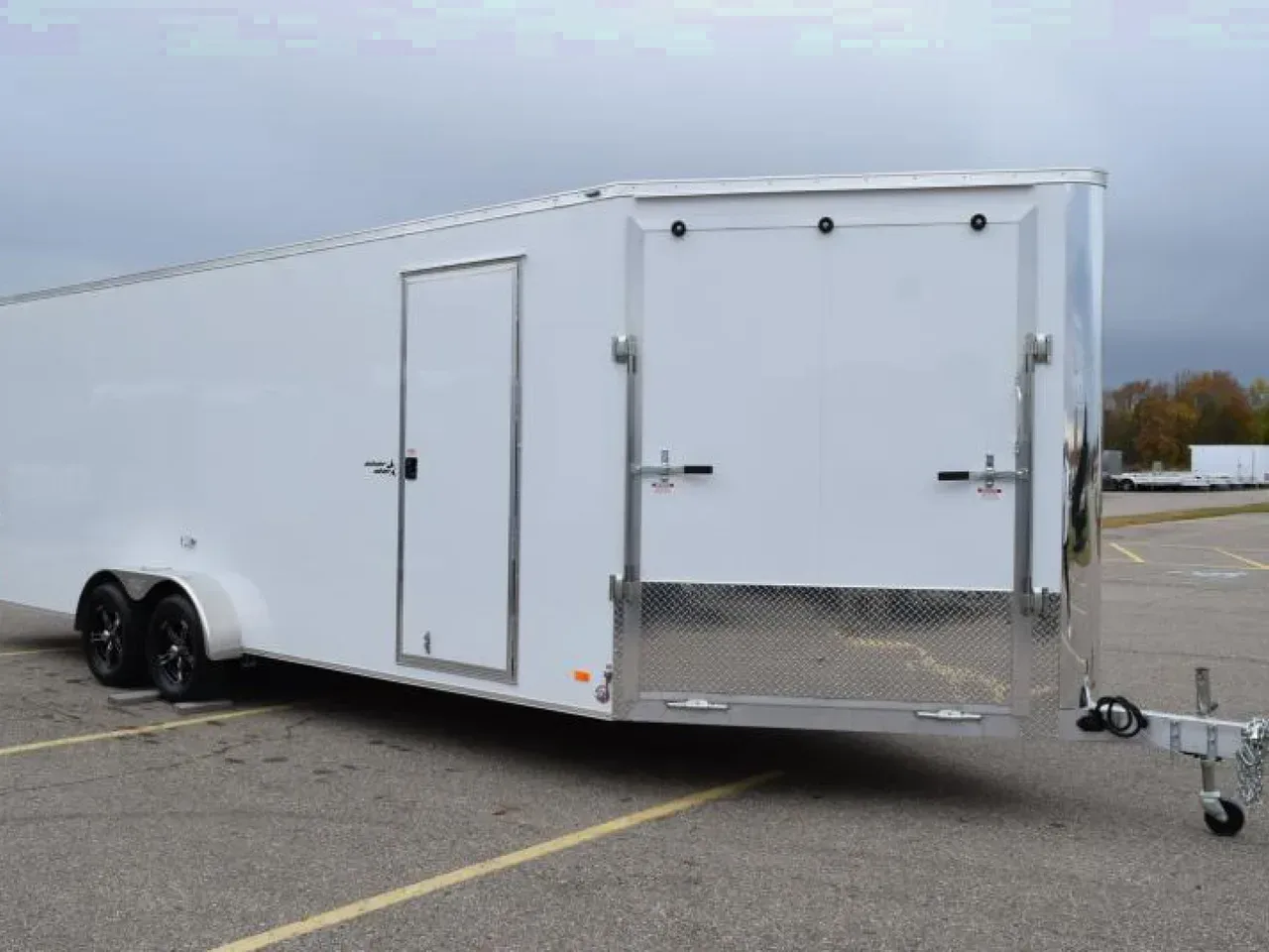 BRAVO 7x22'+5' SILVER STAR ALUMINUM SNOWMOBILE/UTV TRAILER