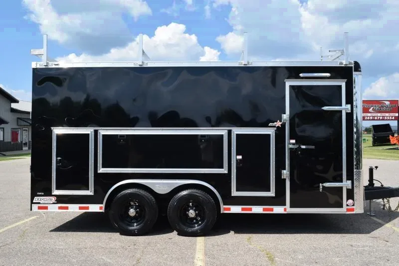 BRAVO STAR 8.5x16 PRO SERIES CONTRACTOR TRAILER w/ REAR RAMP DOOR