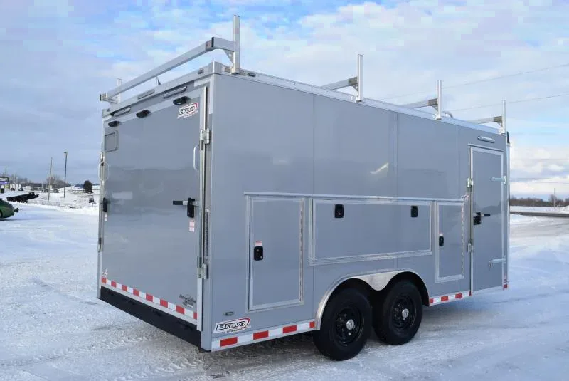 BRAVO STAR 8.5x16 PRO SERIES CONTRACTOR TRAILER w/ REAR RAMP DOOR