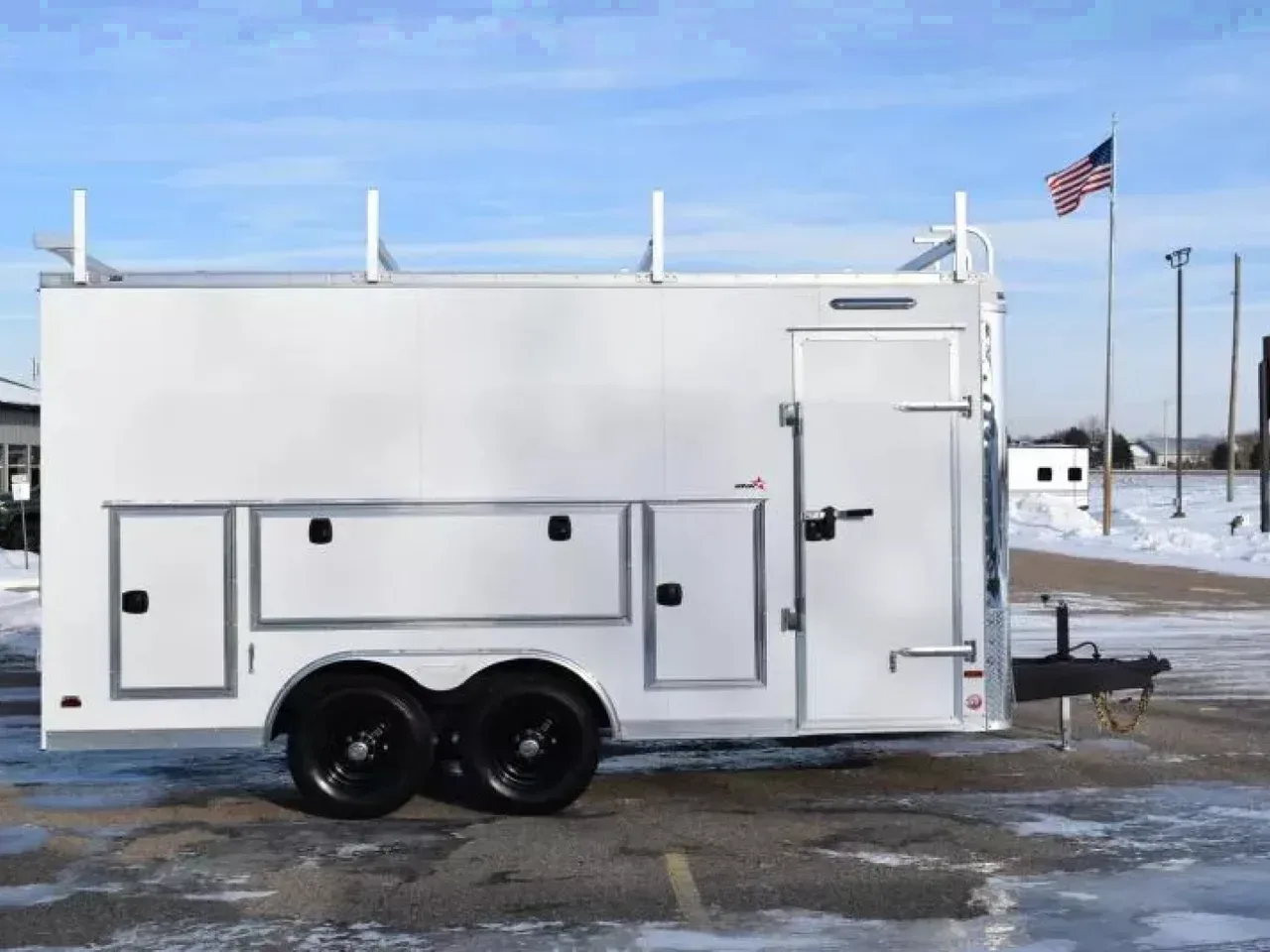 BRAVO STAR 8.5x16 PRO SERIES CONTRACTOR TRAILER w/ REAR DOUBLE DOORS