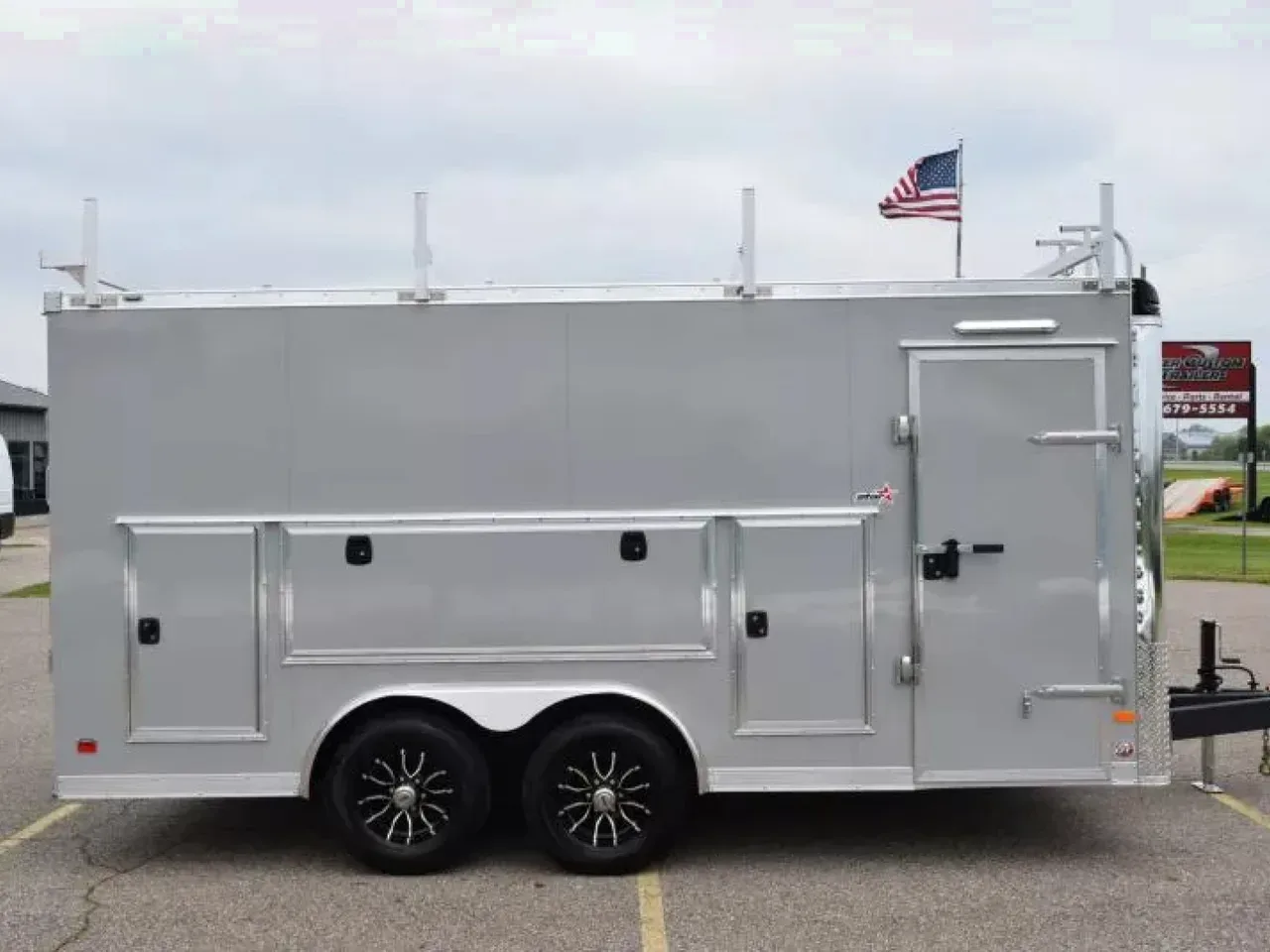 BRAVO STAR 8.5x16 PRO SERIES CONTRACTOR TRAILER w/ REAR RAMP DOOR