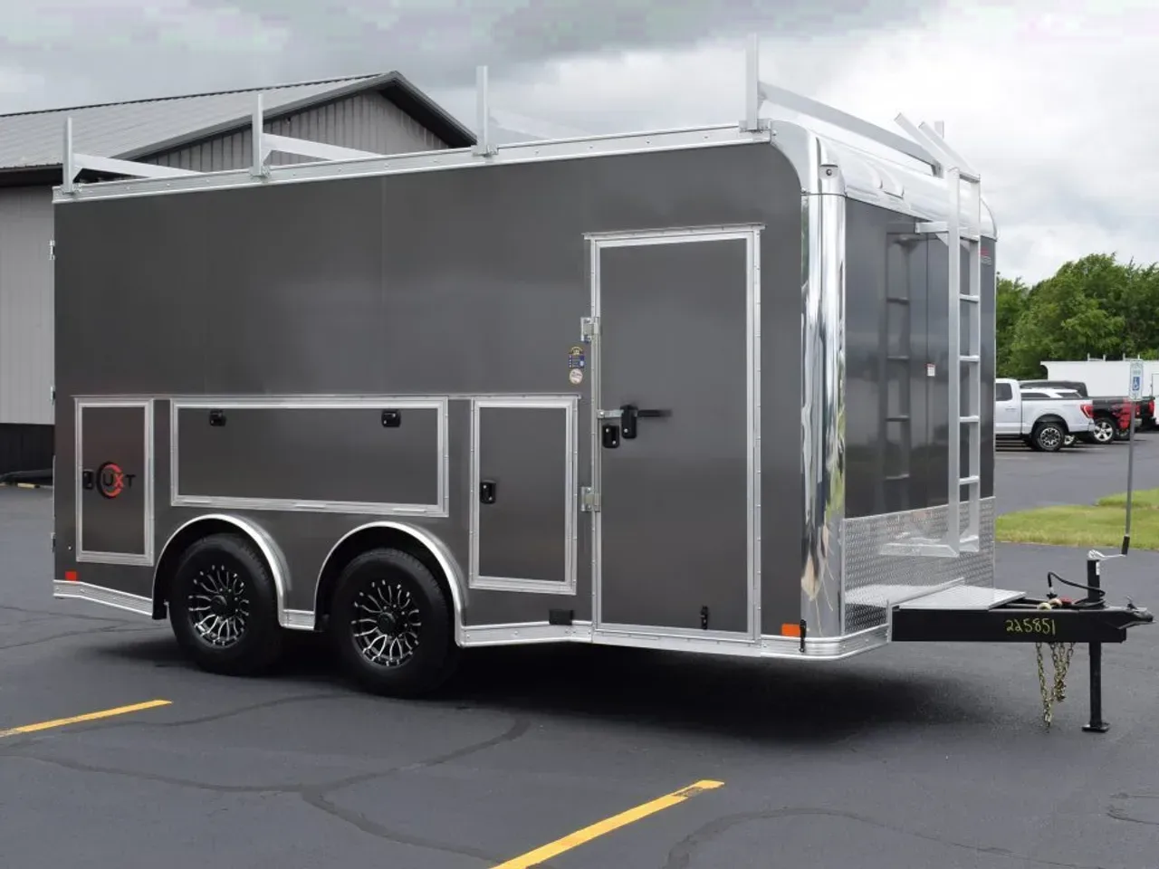 United UXT 8.5x16 Pro Contractor w/ Ladder Racks, Tool Crib, Rear Double Doors & 30A Electrical