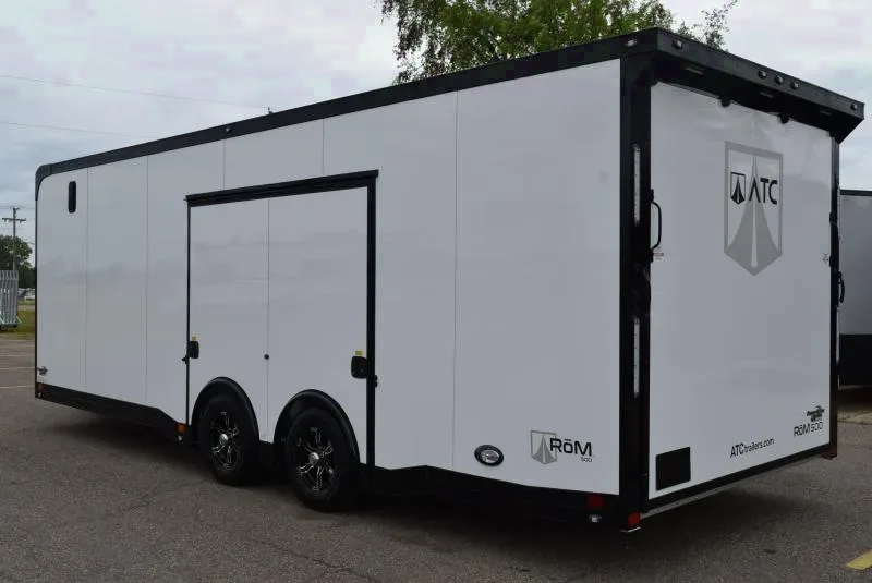 ATC 8.5x24' ROM 500 DELUXE RACE HAULER w/ PREMIUM ESCAPE DOOR