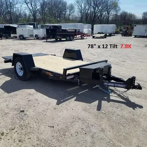 2025 Sure-Trac 6.5x12 Single Axle Tilt Bed Equipment Trailer - Seneca, IL