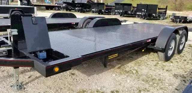 2025 10K Kwik Load Trailers 7x20 Steel Texas Rollback Auto Hauler Trailer / Racing Trailer