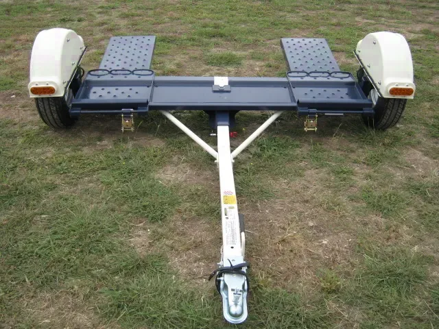 Blue and White Single Tow Car Dolly