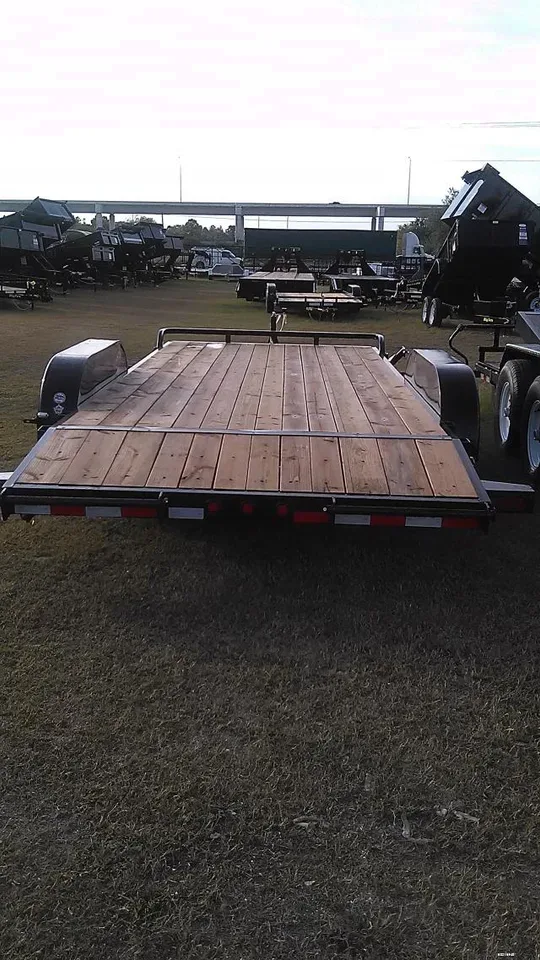18ft Bumper Pull Black Equipment Trailer