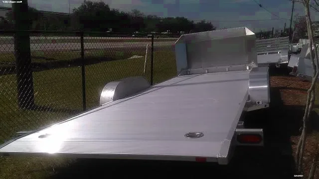 18ft Tilt Bed Utility Trailer Bumper Pull