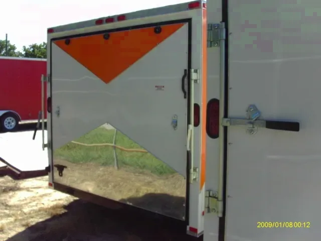 12ft Two Tone Motorcycle/Cargo Trailer w/Ramp