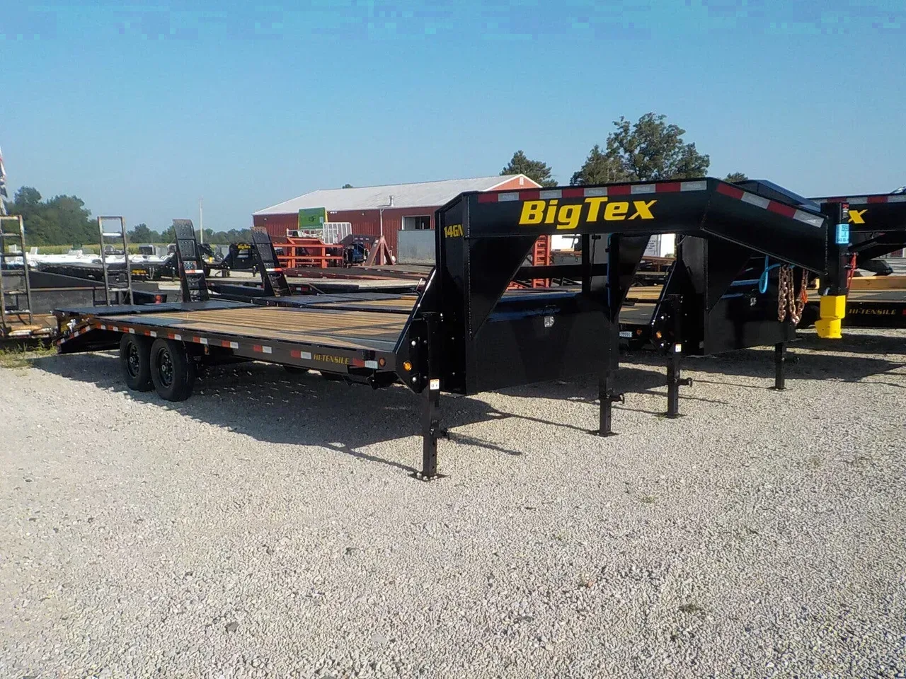 11619 - 2026 Big Tex 14GN-25D5A-MRBK Deckover/Flat Deck Trailer