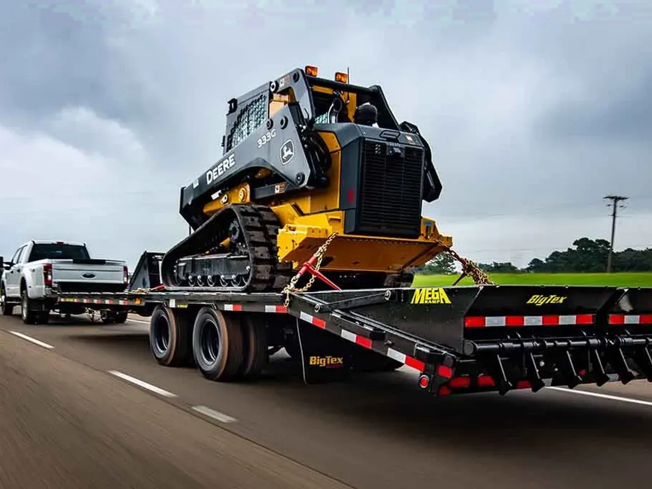 11773 - 2026 Big Tex 22PH- 20BK + 5 MEGA RAMP Deckover/Flat Deck Trailer