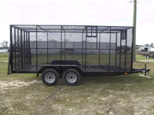 16FT TRASH TRAILER W/EXPANDED METAL SIDES
