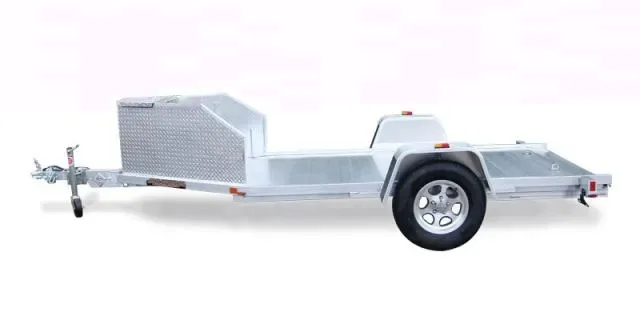 10ft Open Motorcycle trailer with 1-3000# Rubber torsion axle - No brakes