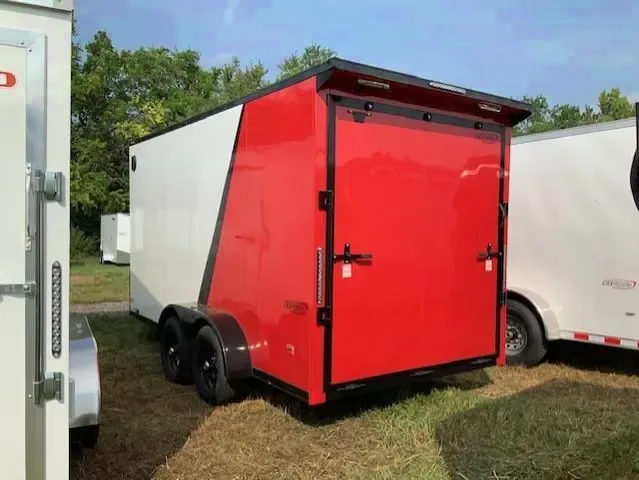 14FT ENCLOSED MC TRAILER-TWO TONE