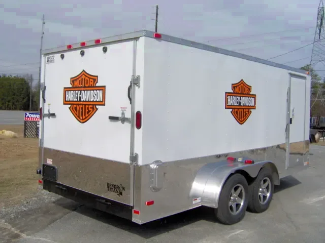 2025 Cynergy 7x16 White Enclosed Motorcycle Trailer - Make Offer