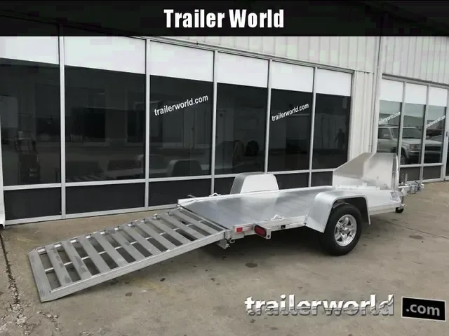 2025 Aluma MC10 6.5x10 Aluminum 1-Place Motorcycle Trailer
