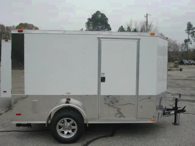 WHITE 12FT TRAILER W/MOTORCYCLE PACKAGE