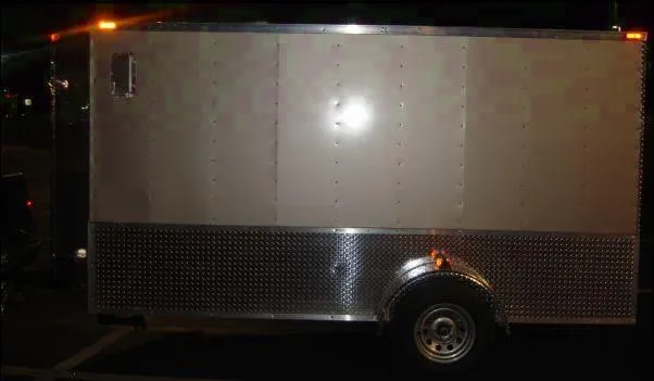 12FT SINGLE 3500LB AXLE MOTORCYCLE TRAILER