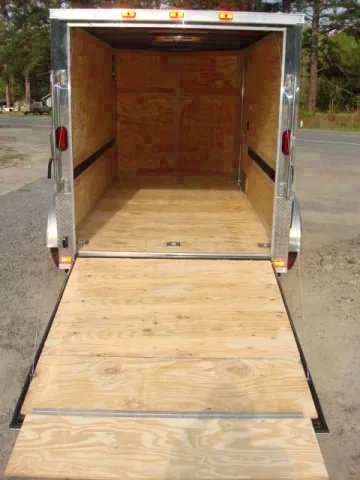 12FT TA MOTORCYCLE TRAILER W/PLYWOOD INTERIOR