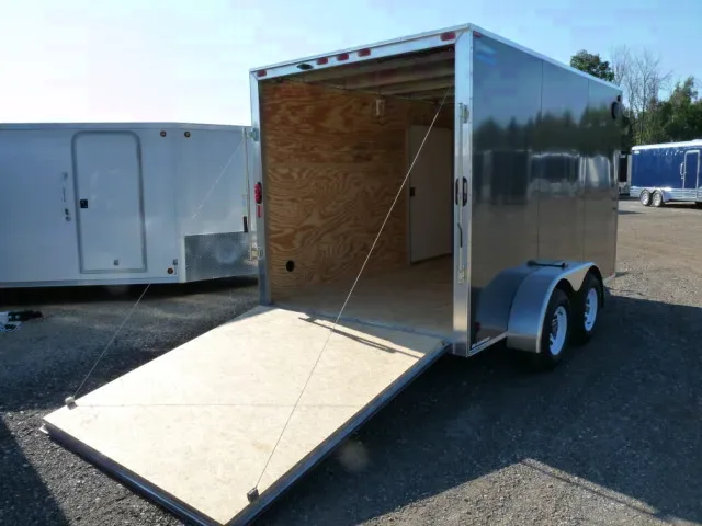 ALUMINUM 14FT ENCLOSED TA MOTORCYCLE TRAILER