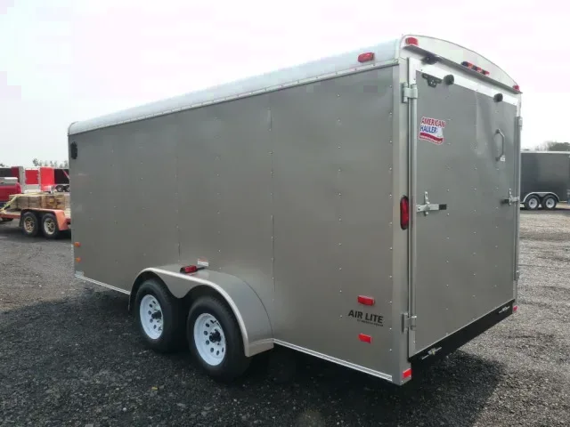 16FT PEWTER BUMPER PULL MOTORCYCLE TRAILER