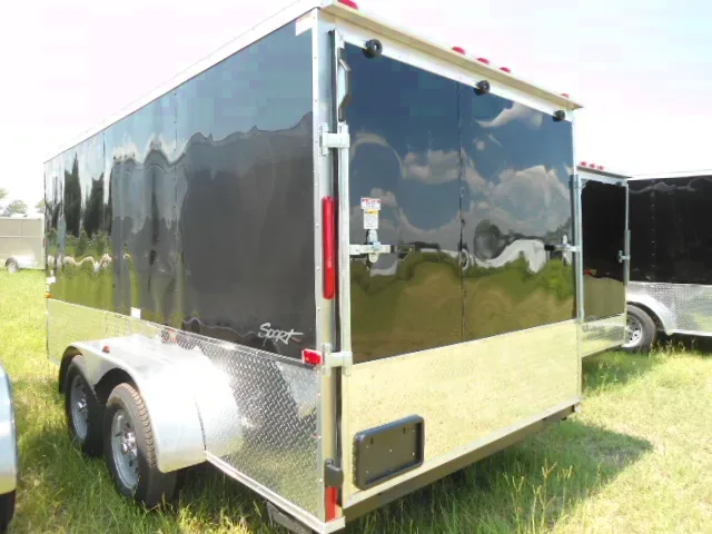 14ft - Motorcycle Trailer - V-nose - D-rings