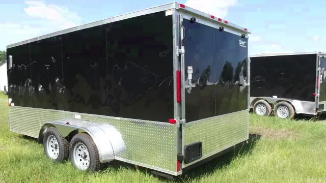 Black V-nose 16ft - Motorcycle Package