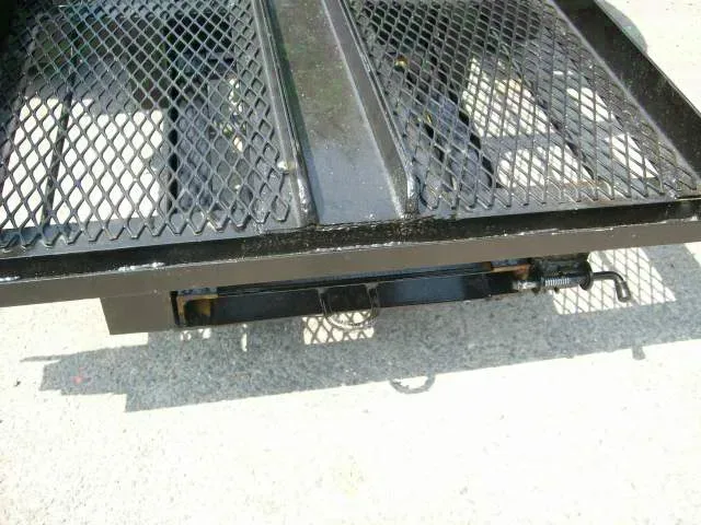 single motorcycle trailer steel black