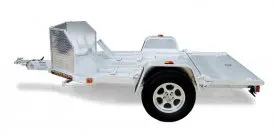 MC2F aluma 2 motorcycle utility trailer fold up double