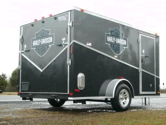 2025 Gray 7x12 Enclosed Motorcycle Trailer - Make an Offer
